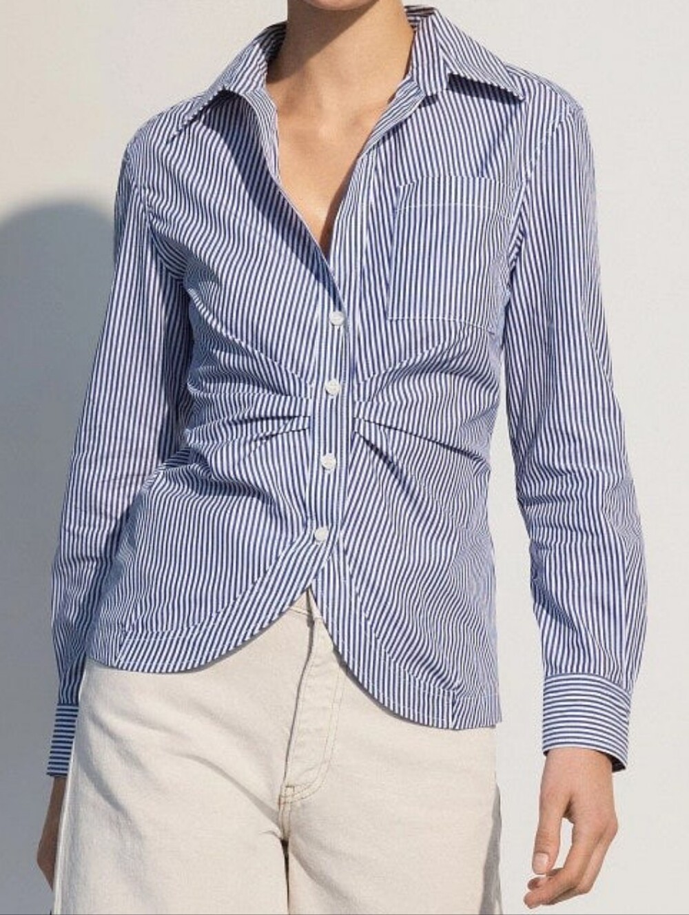CÂLLAS Striped Button Front Shirt Long Sleeves Size M